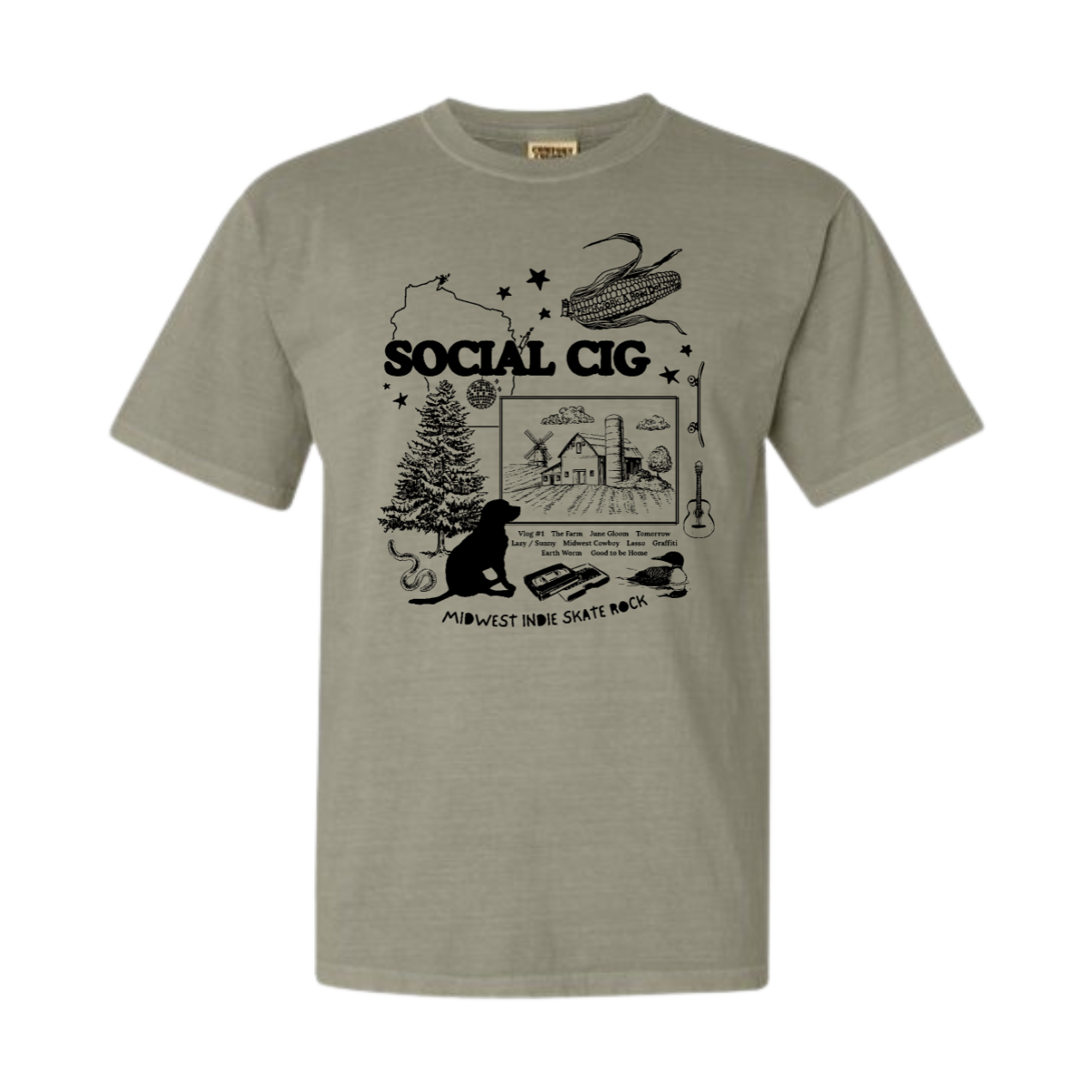 Patchwork Tee (Sandstone)