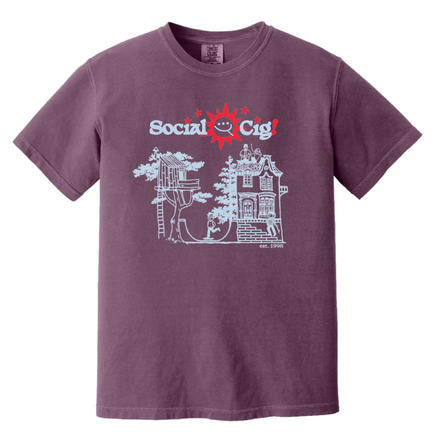Treehouse Tee (Berry)