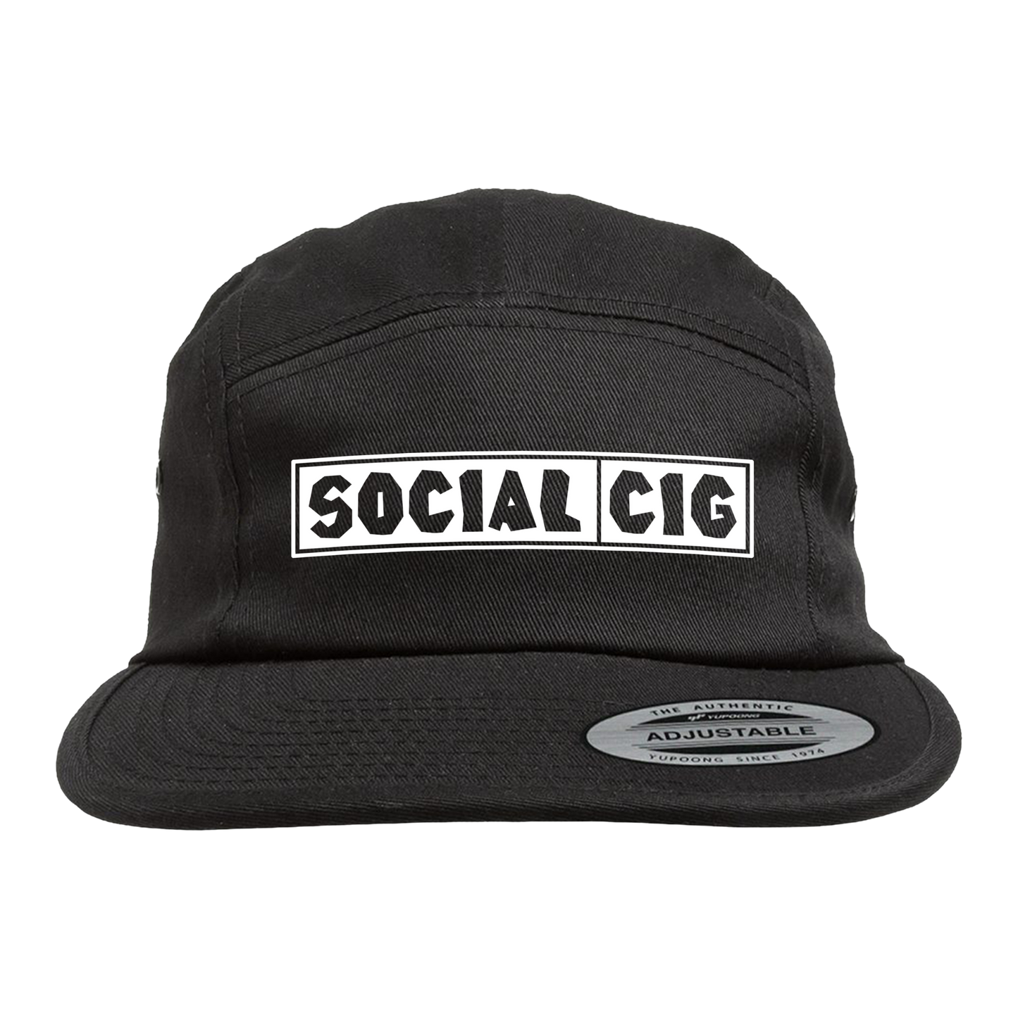 Flat Bill Cap (Black)